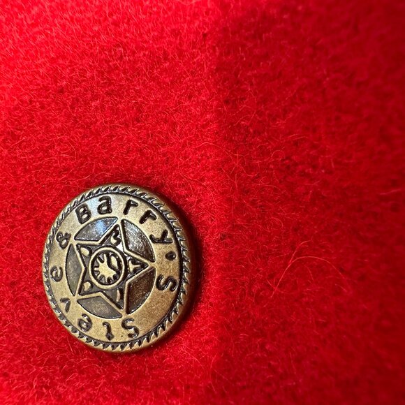 NWT Steve & Barry’s University Sportswear Varsity Jacket XXL Red/ Ivory "Cocks" - Picture 7 of 15